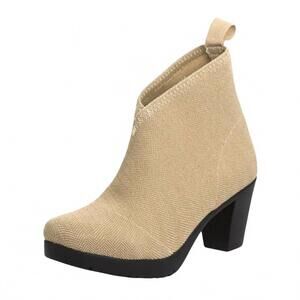 NEW CHARLESTON SHOE CO. women's torino boots in brown herringbone